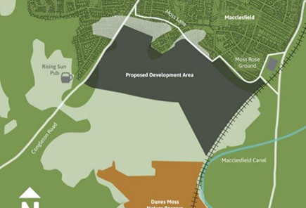 Map of the proposed development area