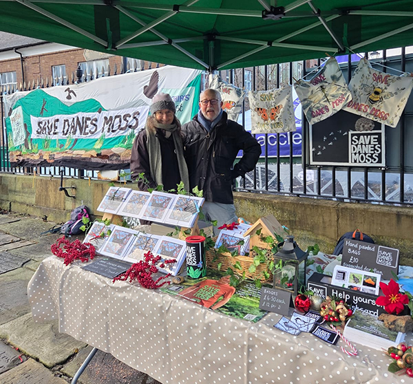 The Danes Moss stall at Macclesfield Treacle Market